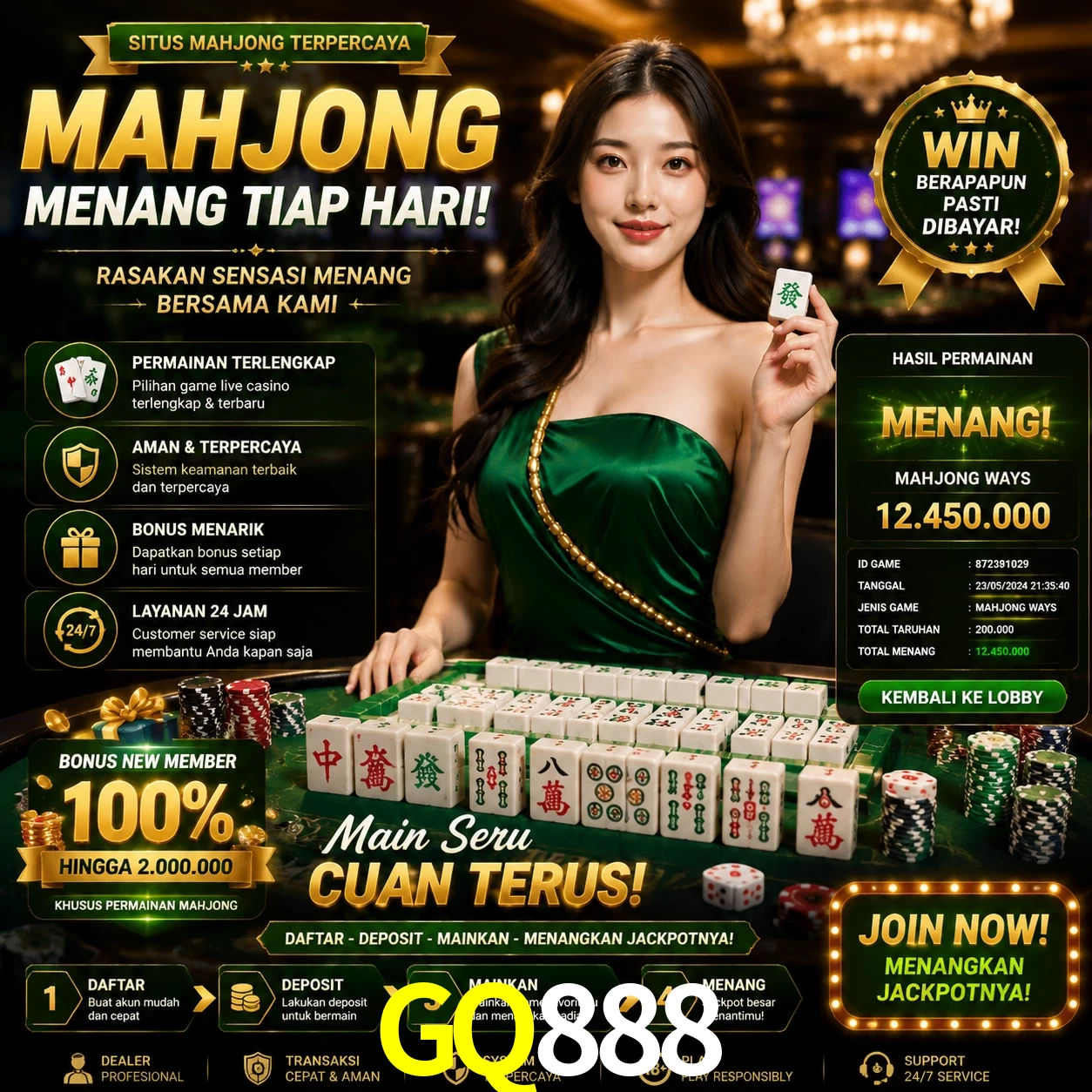 Cashback VIP GQ888 - reembolso semanal