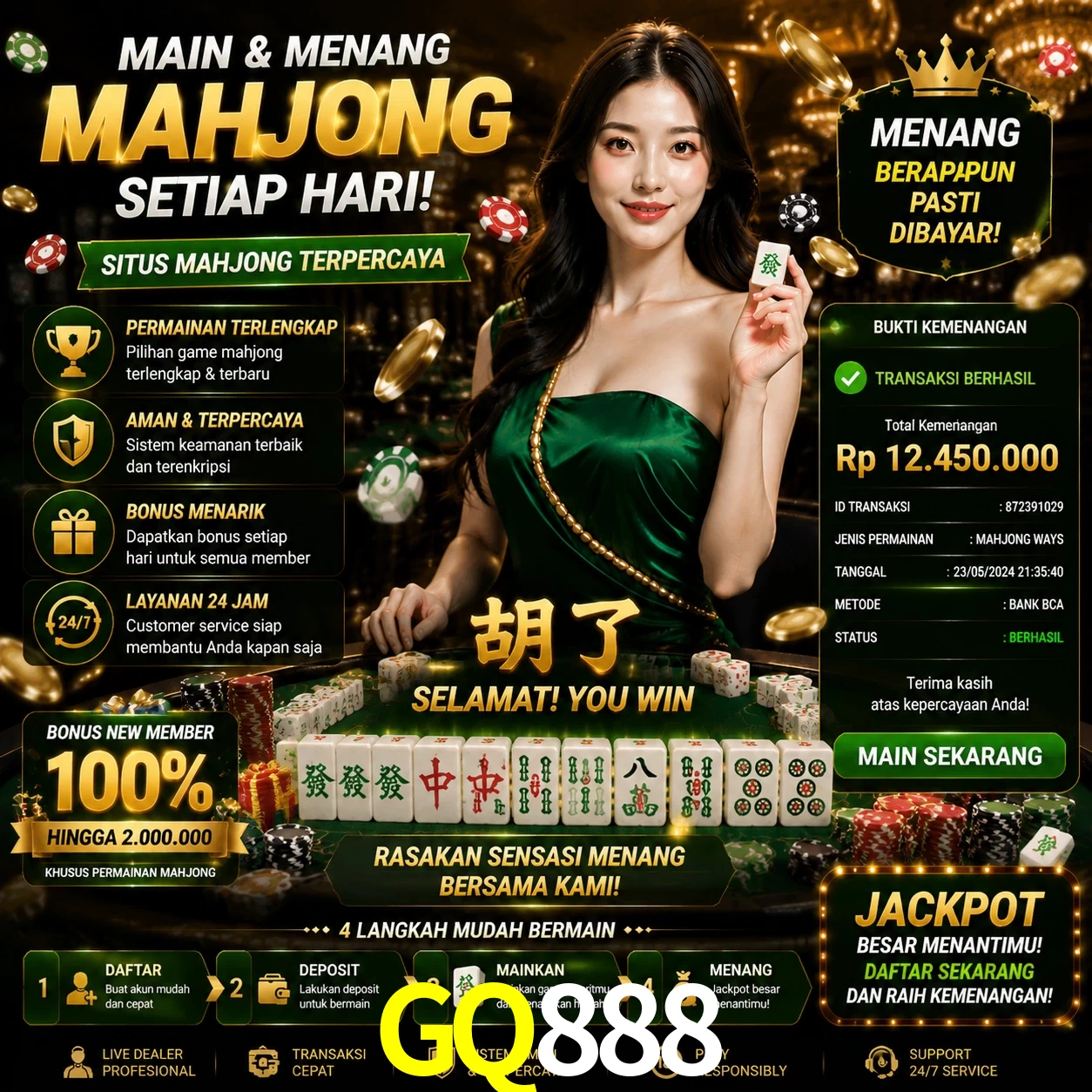 Ganhar e sacar na GQ888